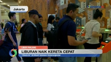 Download Video: Long Weekend, Stasiun Kereta Cepat Whoosh Halim Dipadati Penumpang