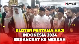 Momen Menag Yaqut Lepas Keberangkatan Kloter Pertama Jemaah Haji Indonesia di Bandara Soetta
