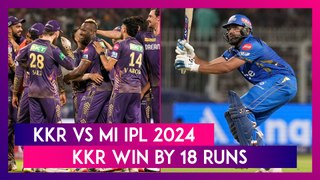 KKR vs MI IPL 2024 Stat Highlights: Kolkata Knight Riders Enter Playoffs
