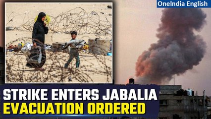 Video herunterladen: IDF Strikes Hamas' Stronghold in Jabalia: 5 Soldiers Lost, Evacuation Ordered | Oneindia News