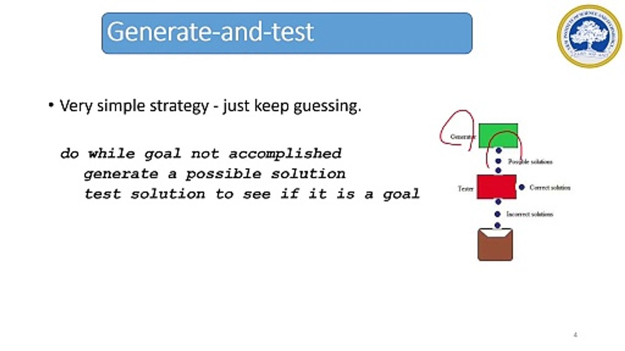 Generate and Test video