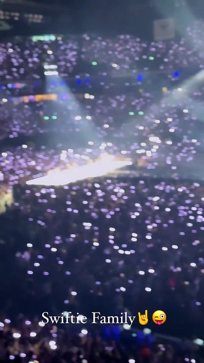 Nolwenn Leroy et Arnaud Clément au concert de Taylor Swift. @ Instagram / Nolwenn Leroy