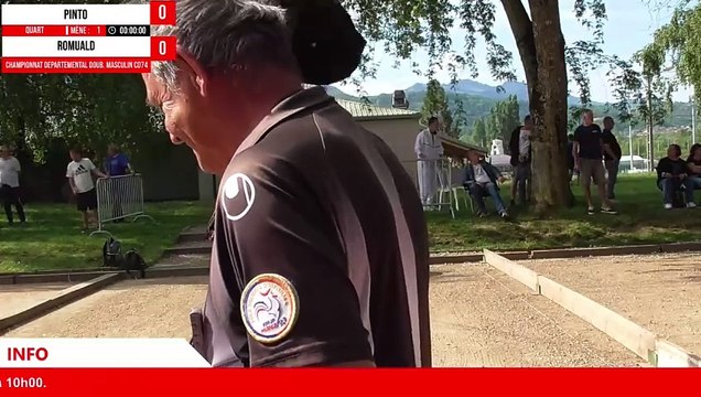 MINI WebTV Pétanque : Championnats doublette seniors et tête-à-tête féminin de Haute-Savoie à Thonon-les-Bains