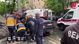 Ankara'da feci kaza! Kontrolden çıkan araç direğe çarptı: 1 ölü, 4 yaralı