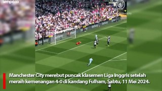 Manchester City vs Fulham, The Citizens Pesta Gol 4-0