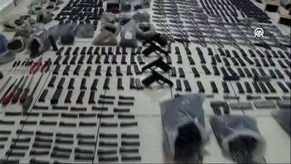Düzenlenen operasyonla 121 ruhsatsız silah ele geçirildi