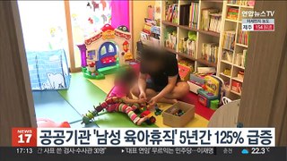 공공기관 '남성 육아휴직' 5년간 125% 급증