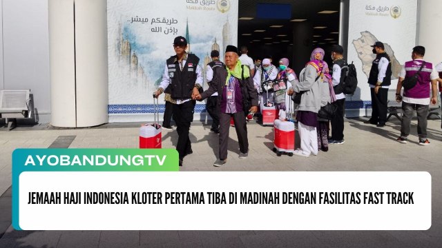 Jemaah Haji Indonesia Kloter Pertama Tiba di Madinah dengan Fasilitas Fast Track