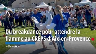Du breakdance pour attendre la flamme au CREPS d’Aix-en-Provence