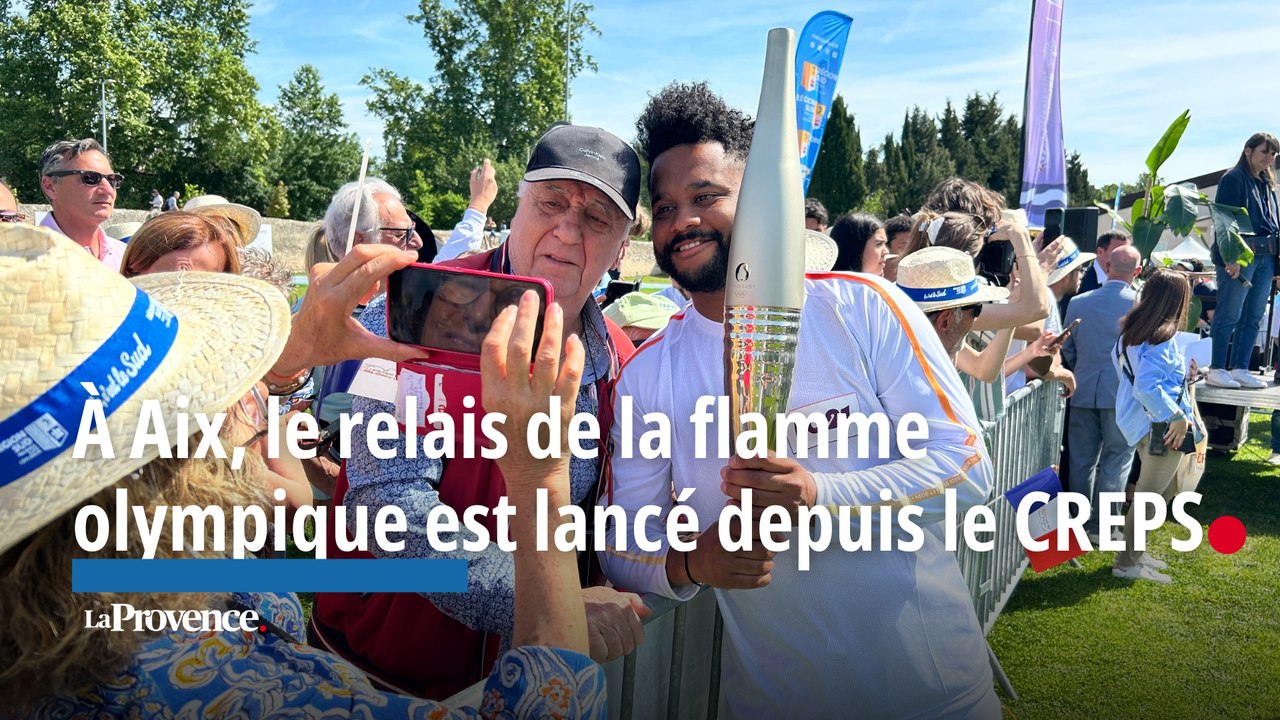 À Aix, le relai de la flamme olympique est lanc...