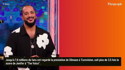 Download Video: The Voice en difficulté sur TF1 : l'Eurovision et Slimane très forts, Jenifer (de retour) n'a rien pu faire...