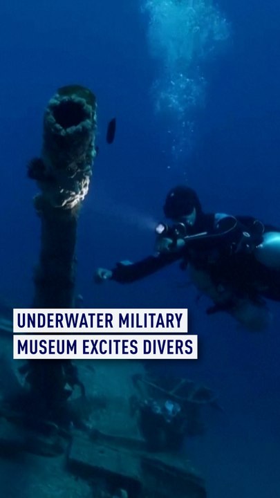 Underwater military museum excites divers