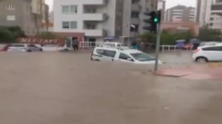 Adana'da sağanak ve fırtına; ağaçlar devrildi, yollar suyla doldu