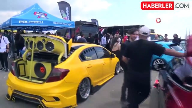 Modifiyeli araçlar güzellik ve ses için yarıştı