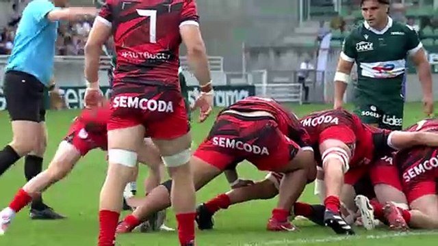 TOP 14 - Essai de Beka GORGADZE (SP) - Section Paloise - Oyonnax Rugby