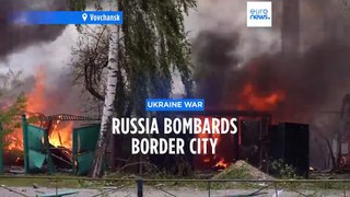 Russia bombards border city as major assault on Ukraine continues