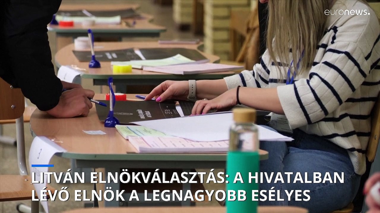 A hivatalban lévő Gitanas Nauseda a legnagyobb...