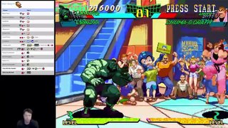 (PSX) Marvel Super Heroes vs Street Fighter (US) - 08 - Mecha-Zangief - Lv 8 - no ending?