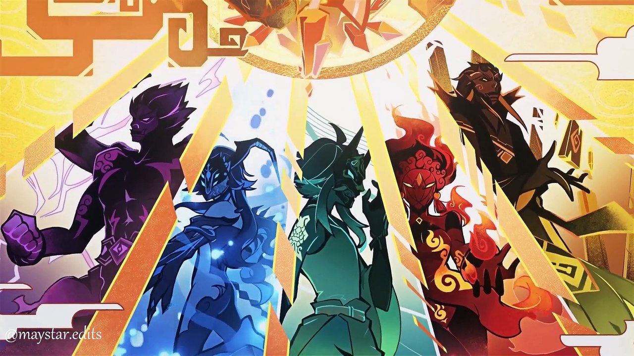 Viva La Vida  The Powers of Teyvat  GENSHIN IMPACT AMV_ music video