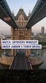 WATCH: Skydivers wingsuit under London’s Tower Bridge