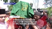 Suasana Pemakaman 6 Jenazah Korban Kecelakaan Maut Bus Ciater Diiringi Isak Tangis