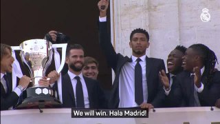 Bellingham flaunts his Spanish as Real Madrid celebrate LaLiga triumph