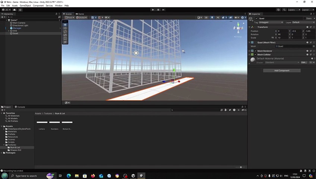 Unity 3D Tetris Clone #29 Scene Setup