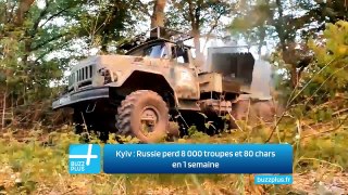 Kyiv : Russie perd 8 000 troupes et 80 chars en 1 semaine