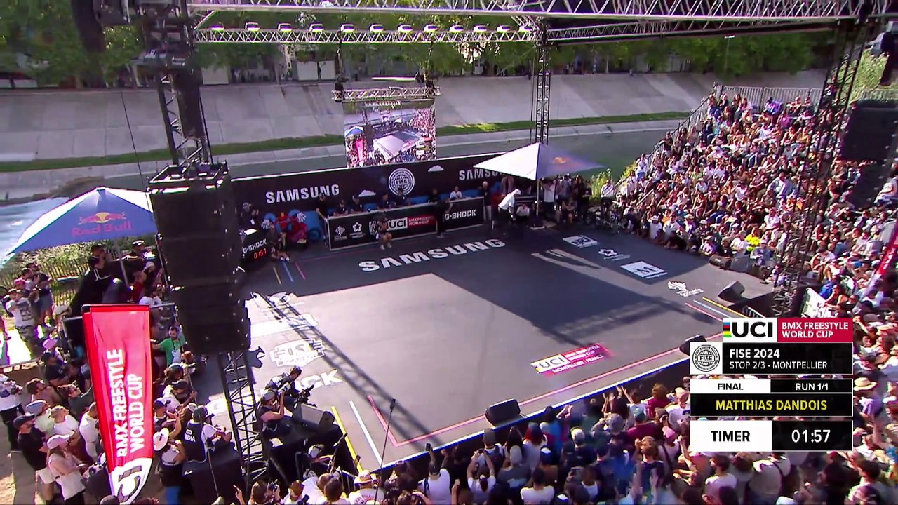 Matthias Dandois - 2nd place Final UCI BMX Freestyle Flatland World Cup Men #FISEMontpellier 2024