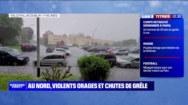 Intempéries: violents orages et chutes de grêle dans le nord