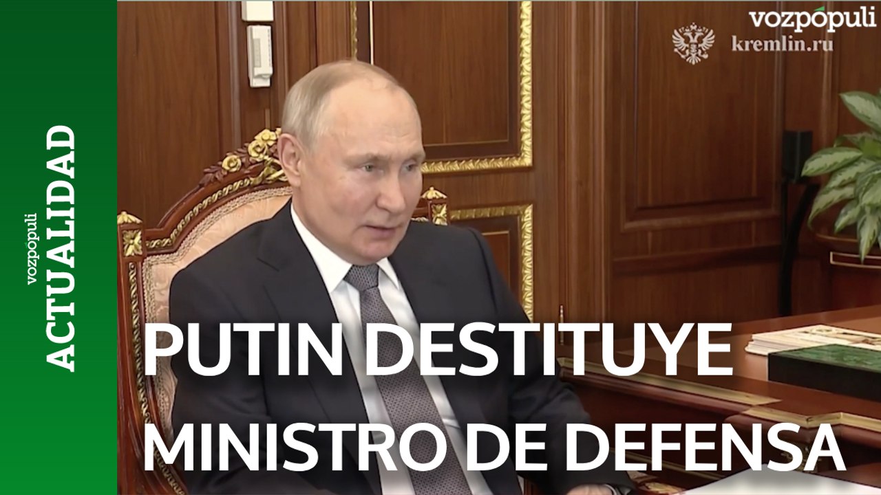 Putin sustituye en plena guerra a Serguéi Shoigú, su ministro de Defensa, tras 12 años en el cargo