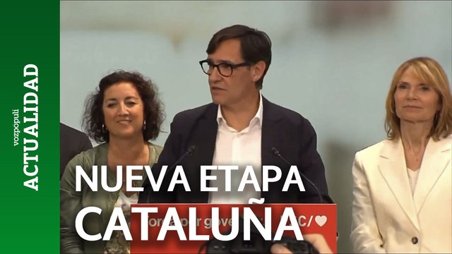 Salvador Illa (PSC): Cataluña abre una nueva etapa. En la decisión de los catalanes han influido muchos factores, entre ellos, sin duda, las políticas impulsadas por Pedro Sánchez