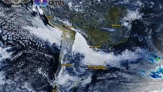 Así se ve desde el espacio el ingreso del frente frío a Bolivia