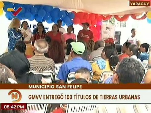 Yaracuy | GMVV otorga 100 títulos de tierras urbanas a familias de la comunidad de Chariagro