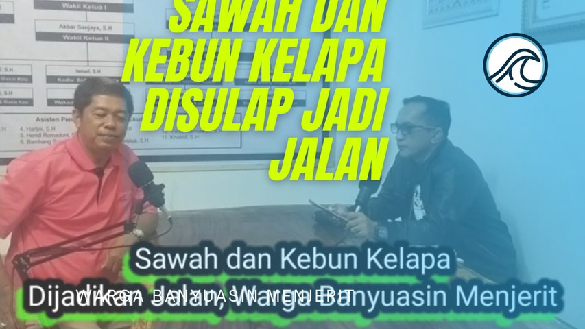 sawah dan kebun kelapa di Banyuasin Disulap jadi Jalan, Warga Tak Diam