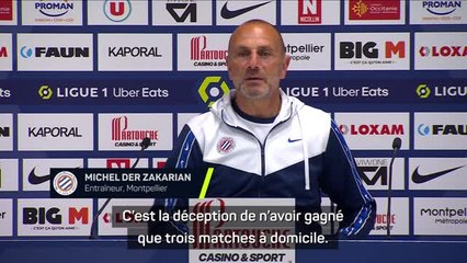 Montpellier - der Zakarian : “La déception de n'avoir gagné que 3 matches à domicile”