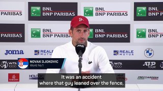Djokovic blames water bottle incident for shock loss