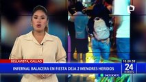 Infernal balacera en fiesta deja dos menores heridos en el Callao