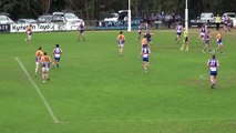 BFNL: Golden Square's Tom Strauch marks and goals v Gisborne