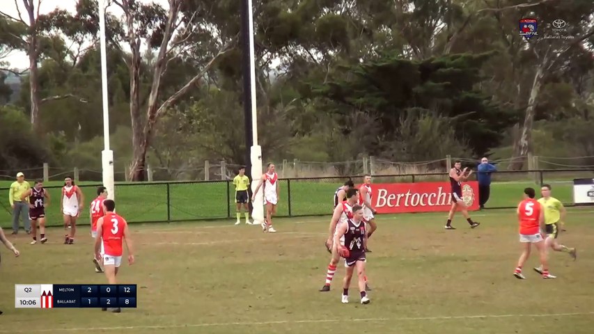 Watch Melton's 2nd quarter goals from the team's round 5 win over Ballarat in the BFNL. Vision supplied by Red Onion Creative.