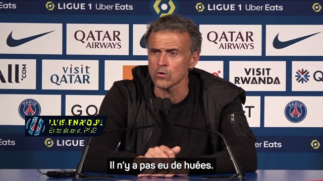 Luis Enrique : “Je n'ai entendu que des applaudissements, de la joie et des chants