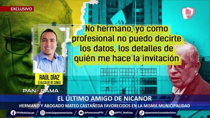 ¡Exclusivo! El último amigo de Nicanor: hermano y abogado Mateo Castañeda favorecidos en la misma municipalidad