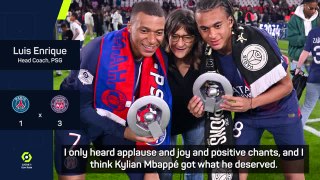 PSG boss happy with Mbappé's home send-off despite defeat
