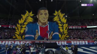 Mbappé thrilled by giant fan tifo for last PSG home game