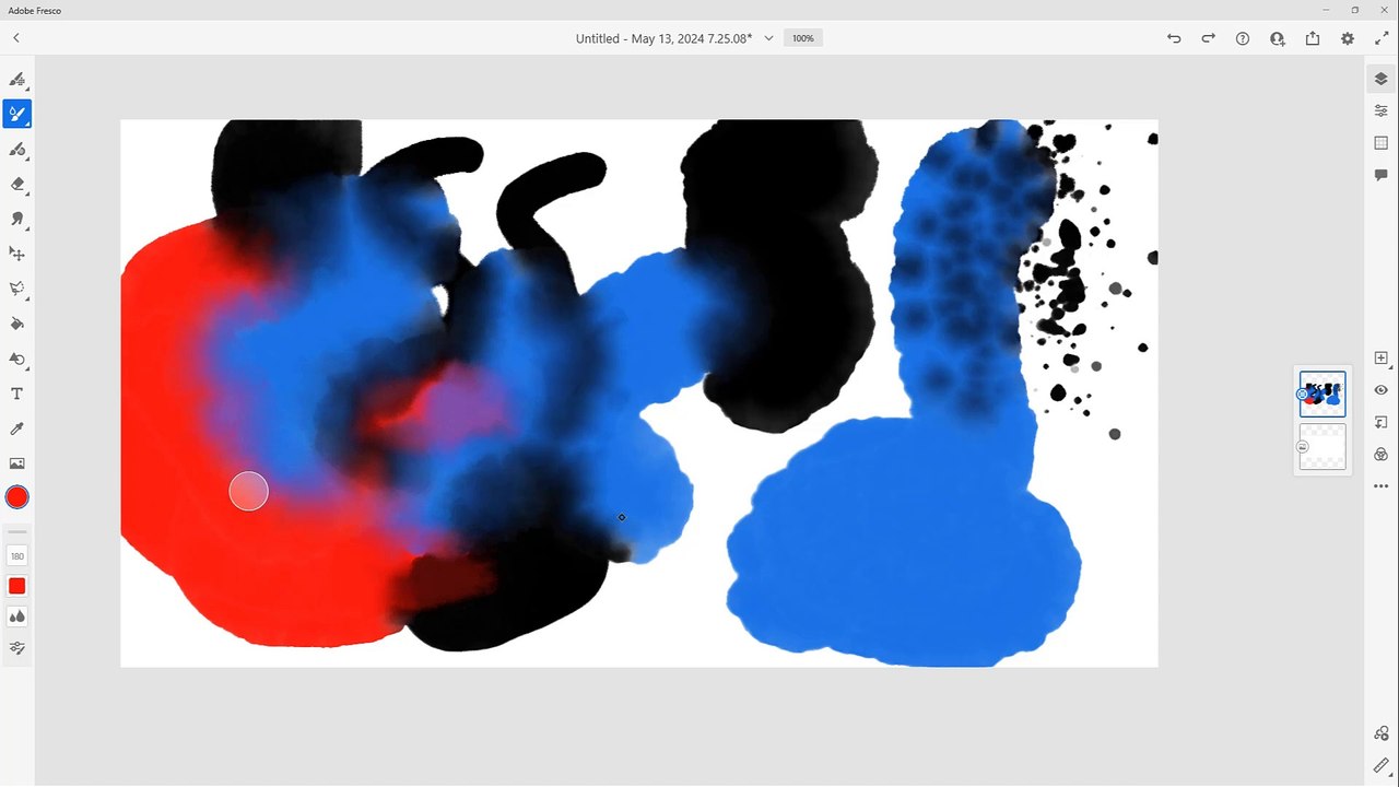 Adobe Fresco Course Section 6 Water Colour Live Brushes