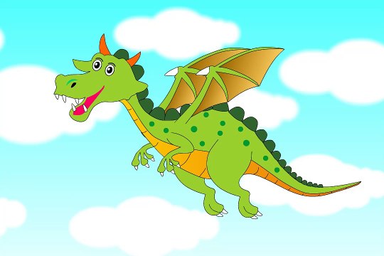 Animated Dino Flying Animation
