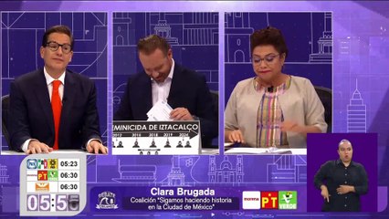 Clara Brugada le pidió a Taboada "no presumir con sombrero ajeno" las cifras de seguridad