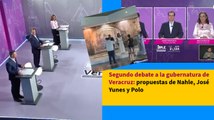 Segundo debate a la gubernatura de Veracruz: propuestas de Nahle, José Yunes y Polo