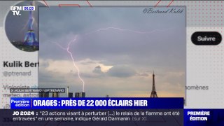 Orages: un avion foudroyé au-dessus de Paris et 22.000 éclairs recensés en France