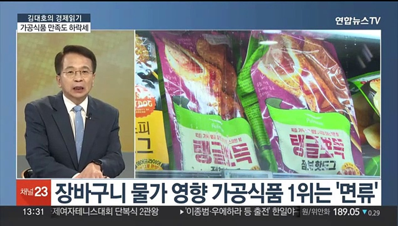[김대호의 경제읽기] 고물가 부담에…가공식품 만족도 '가격' 꼴찌